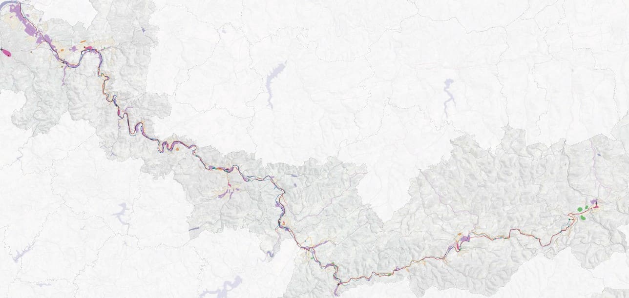 Topografische Karte der LenneSchiene